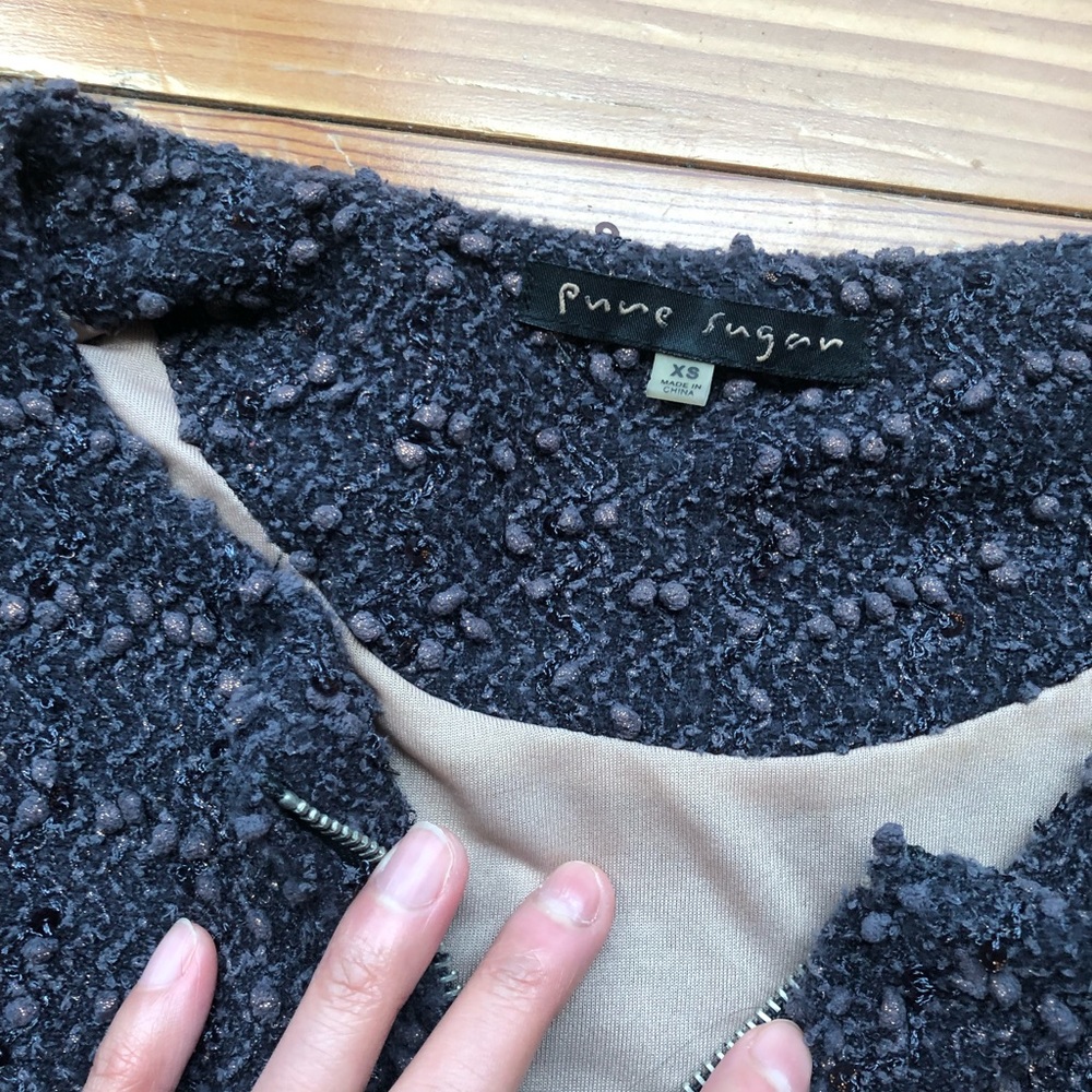 Pure Sugar brown sequin jacket - Picture 2 of 3